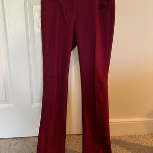 Express Columnist Red Straight Leg Pants